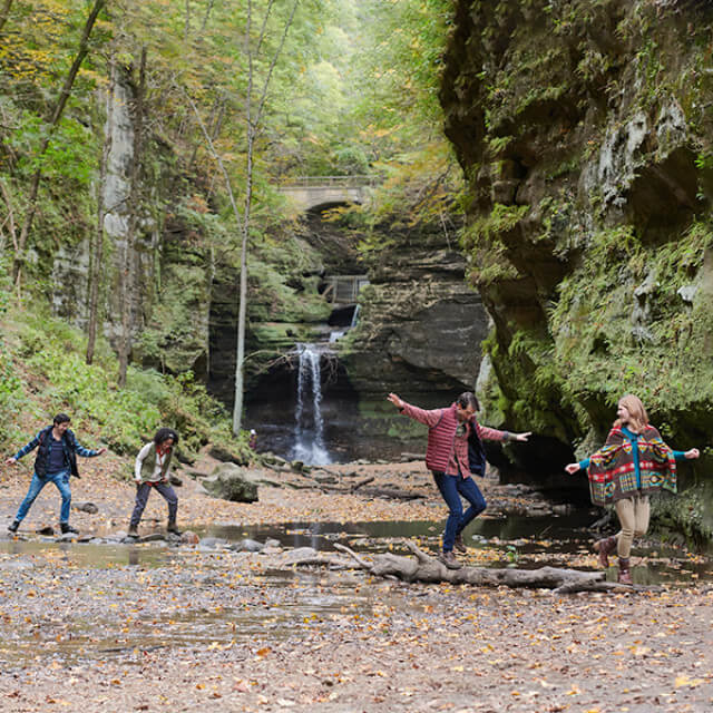 Visitando o Matthiessen State Park em Utica, Illinois