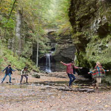 Visitando o Matthiessen State Park em Utica, Illinois