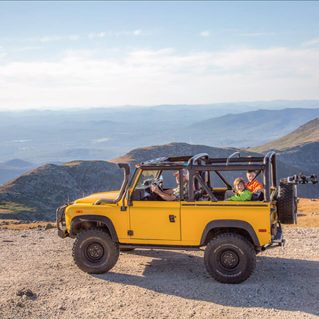 Excursão de jeep no Mt. Washington, em New Hampshire