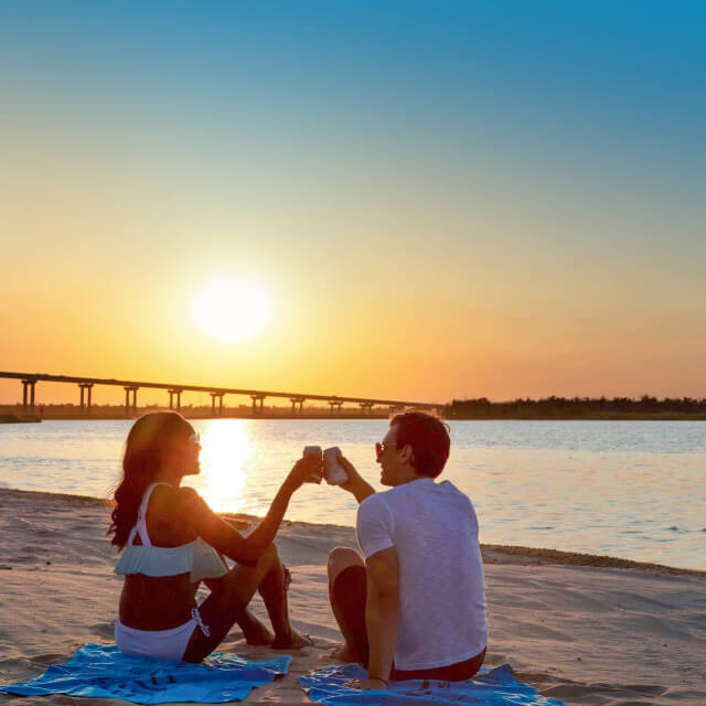 Piquenique à beira do lago em Lake Charles, Louisiana