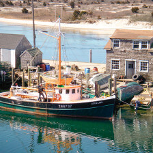Menemsha Harbor em Martha's Vineyard, Massachusetts