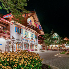 Área externa do Bavarian Inn Lodge em Frankenmuth, Michigan