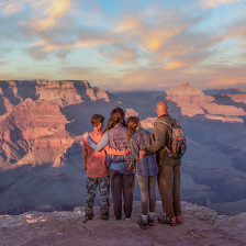 Admirando o Grand Canyon no Arizona