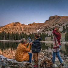 Observando as estrelas no Great Basin National Park em Nevada