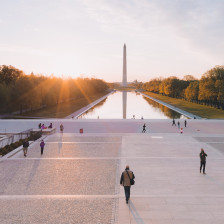 Caminhando pelo National Mall em Washington, D.C.