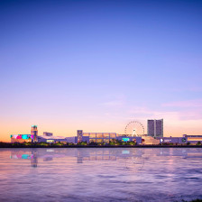 O enorme exterior do American Dream, em East Rutherford, Nova Jersey