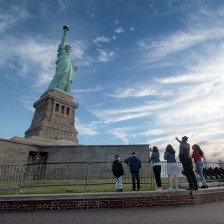 Observação da estátua da Liberdade na cidade de Nova York